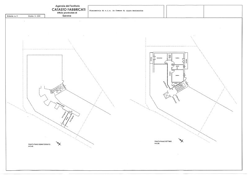 Planimetria Catastale Appartamento Cairo Montenotte